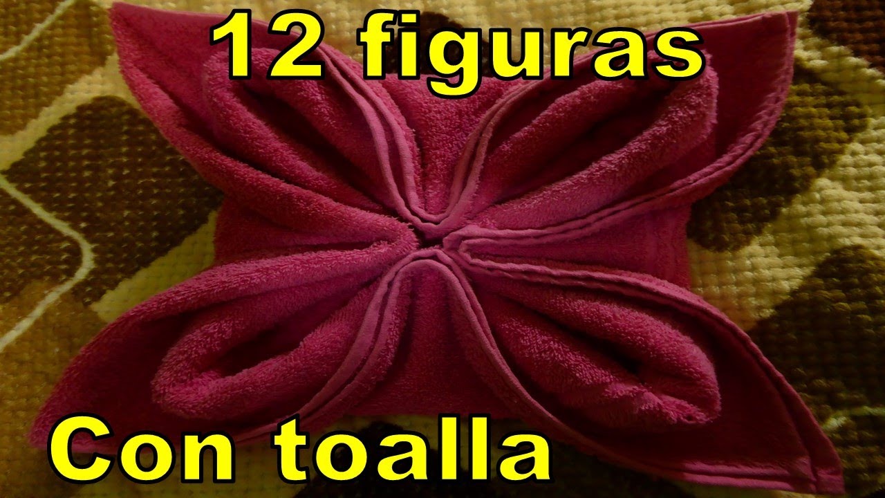 12 FIGURAS CON TOALLAS DE BAÑO//cómo doblar toallas para hoteles facilísimo y lindo