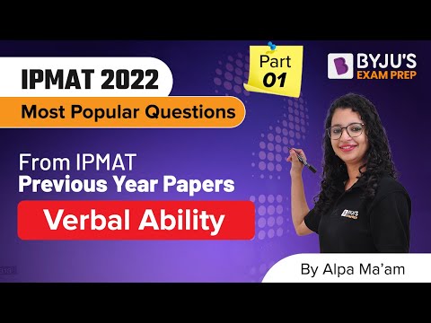 IPMAT Verbal Ability 2022 | Most Popular Question from IPMAT Previous Year Papers | Part-1 | BYJU'S