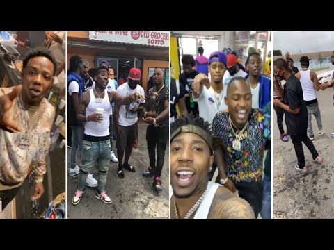 YFN Lucci + Jackboy + Ferrari Fred + YFN Kay In Pork N Beans In Miami!!!!
