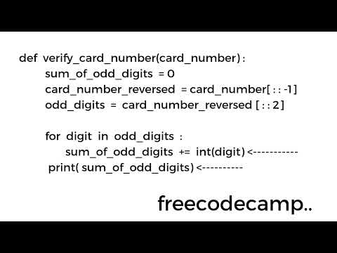 Implementing The Luhn Algorithm Python Beta Certification Step 21