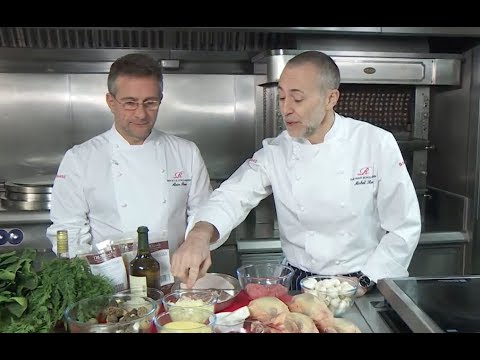 Roux Scholarship 2018: Masterclass recipe demonstration with Alain Roux and Michel Roux Jr