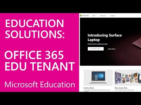 Microsoft Education: Set up an Office 365 Education Tenant (DA)