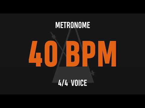 40 BPM 4/4 - Best Metronome (Sound : Voice)