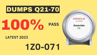 Oracle Database SQL Certified Associate Exam Questions Dumps Analysis part2 (1Z0-071)