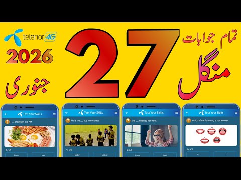 27 January 2026 Questions and Answers | My Telenor Today Questions | Telenor Questions Today