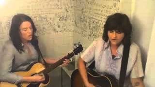 Amy Ray acoustic version of Stand and Deliver with Brandi Carlile
