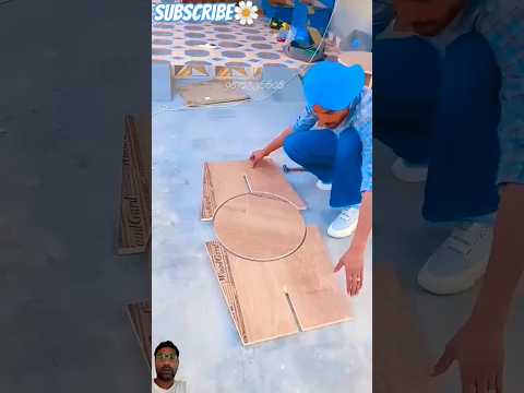 Easy way of making stool with plywood 👍🏼💡#diy #ideas #furniture #howto #homemade