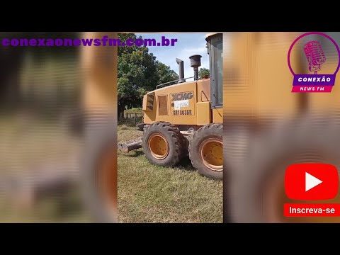 Vereador do Município de Faina Denuncia uma Máquina parada no municípi