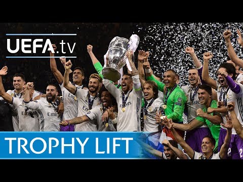 Watch the moment Sergio Ramos lifted the UEFA Champions League trophy