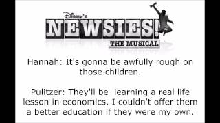 Newsies - The Bottom Line Lyrics