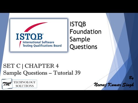 ISTQB Foundation Sample Questions Introduction ISTQB Tutorials
