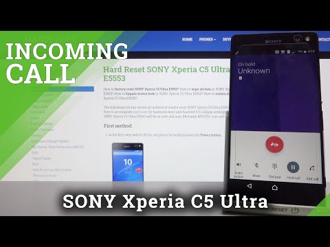 Incoming Call SONY Xperia C5 Ultra – Call Animation & Default Ringtone