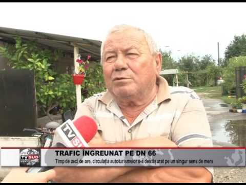 trafic ingreunat pe dn66