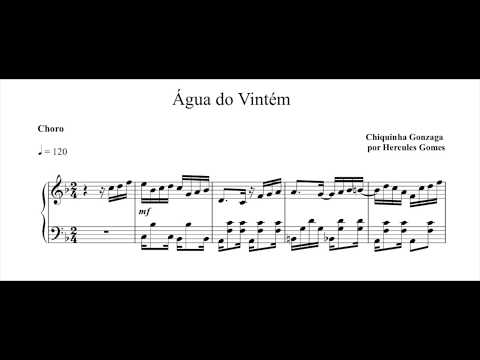 Agua do vintém |C. Gonzaga por Hercules Gomes| - VIDEO-PARTITURA