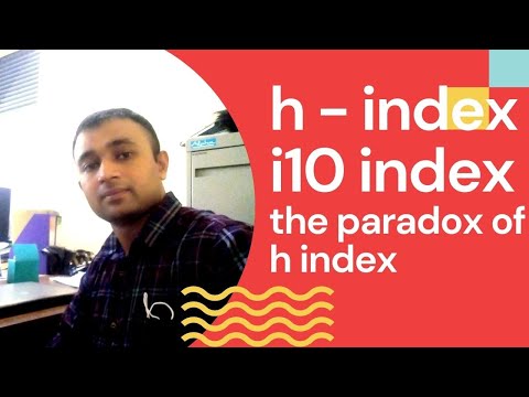 h index II i10 index II the paradox of h index