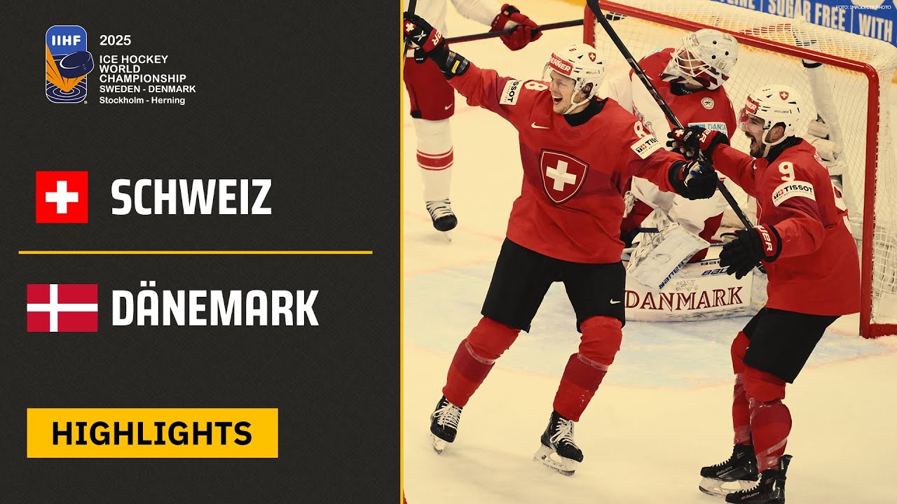Schweiz vs. Dänemark | Highlights - Halbfinale, Männer-WM 2025 | SDTV Eishockey