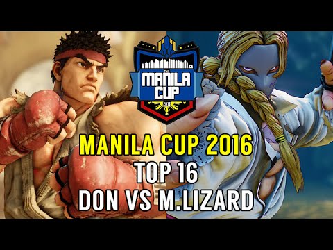 Street Fighter V Tournament: Manila Cup 2016 Top 16 - PBE Don (Ryu) v M.Lizard (Vega)