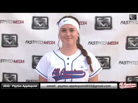 2022 Payton Applequist Athletic 3rd Base & SS, Blast Metrics Softball Skills Video AASA Pikas