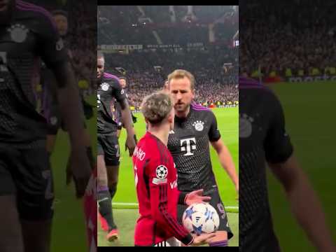Angry Harry Kane vs Garnacho Fight during Manchester United vs Bayern Munich 