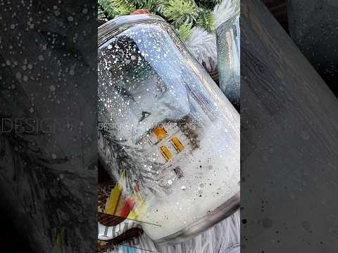 Winter Wonderland Tumbler Tutorial ❄️ #tutorial #christmas #winter #glittertumbler #foryou #diy