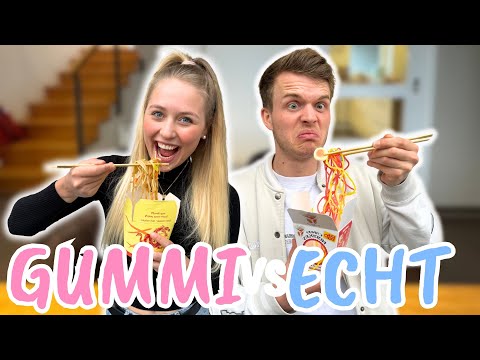 GUMMI FOOD vs REAL FOOD!