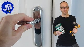 How to fix a loose door handle - Easy method