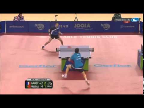 Marcos Freitas POR vs Simon Gauzy FRA: Highlights 2015 Europe TOP 16