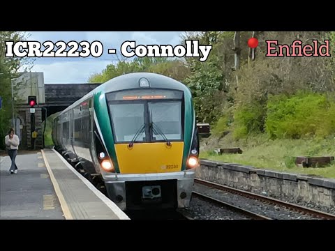 Irish Rail ICR22000 (22230) Arriving at Enfield on a Sligo to Connolly InterCity service