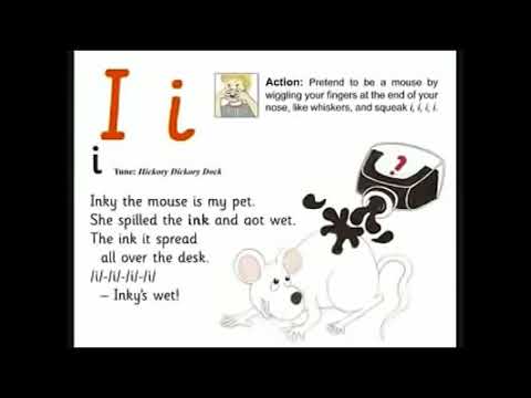 UK School Primary One Jolly Phonics Song Ii - Inky the Mouse is my Pet