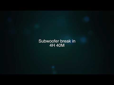 Subwoofer break in - Stepped low frequency notes - 4hours and 40 minutes
