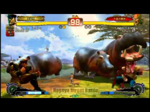 SSF4 AE: a.k.a. jojo (Dictator) vs TATEYAMA (Dhalsim) - NSB25 Blocks