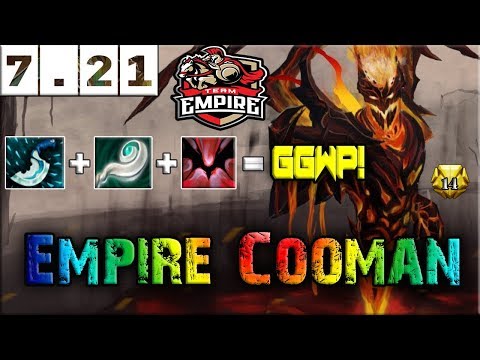 Dota 2 - Empire.Cooman [Shadow Fiend] Super Strong with Basic Combo Build | Game Update 7.21 |