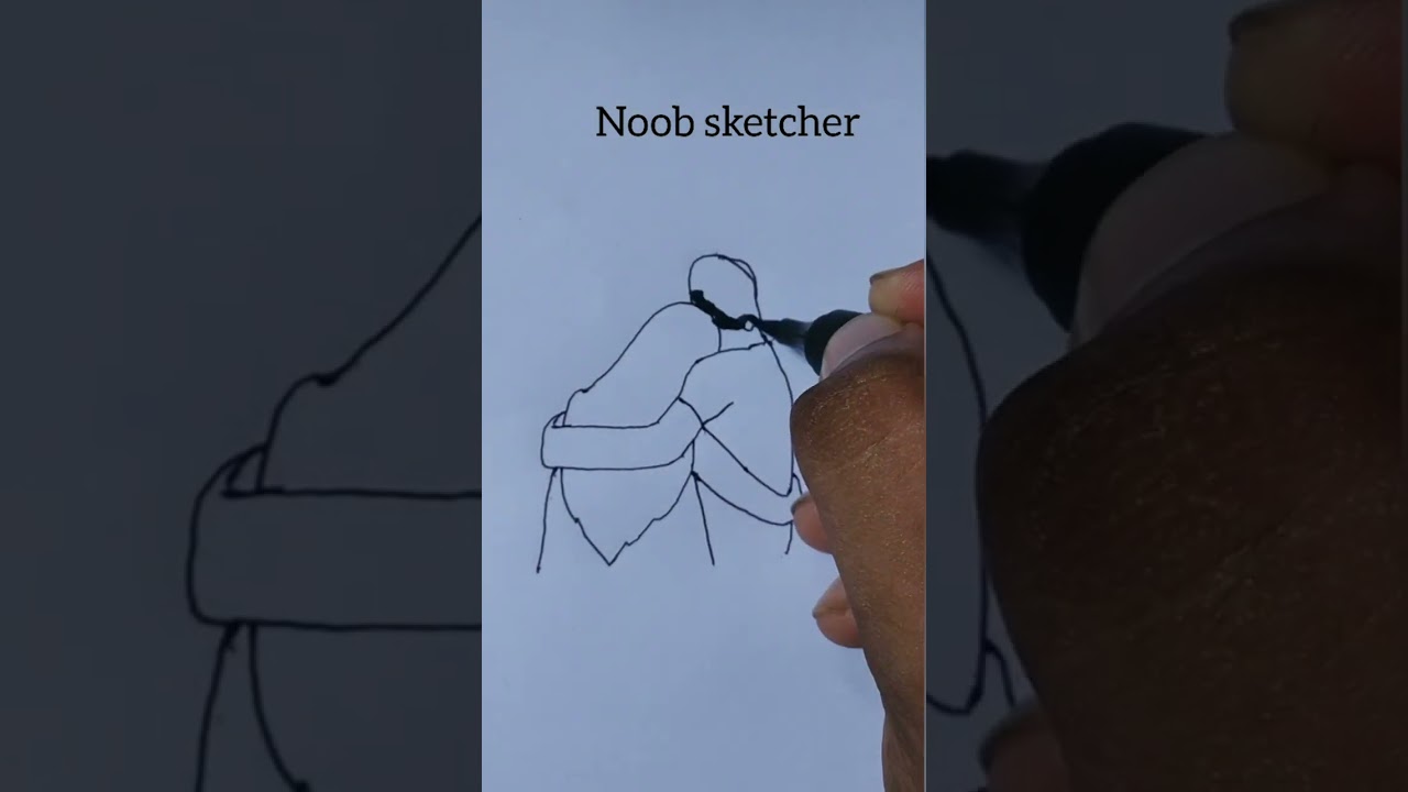 HOW TO DRAW COUPLE 😍😍#shorts #drawing #sketch #couple #tiktok