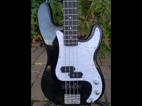 Pairadice Musician’s Supply Co. Black PJ Bass Guitar image 13
