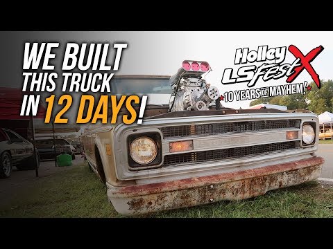 "We Built This Truck In 12 Days!" - Dual Quad Sniper EFI LS Power - Holley LS Fest