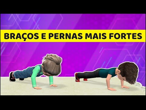 BRAÇOS E PERNAS MAIS FORTES - 12 MINUTOS DE EXERCÍCIOS PARA CRIANÇAS