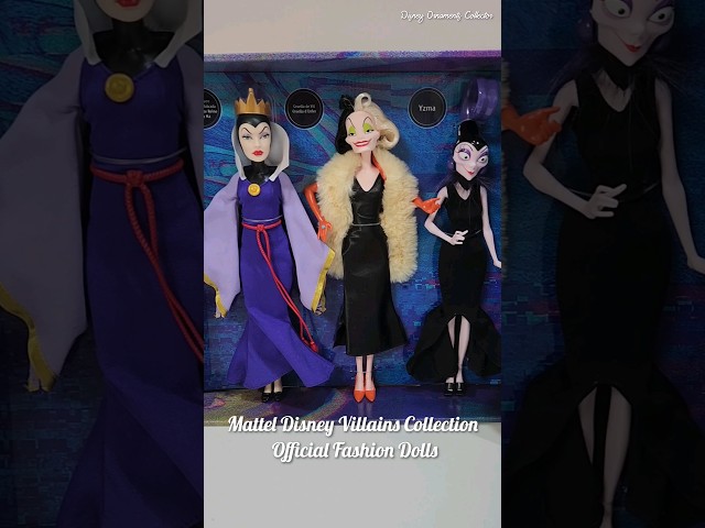 Vídeo relacionado con Mattel Disney Princess Pack con las 3 villanas más famosas de las películas clásicas, Malefica, Cruela de Vil, Yzma, juguete +4 años (HRF56)