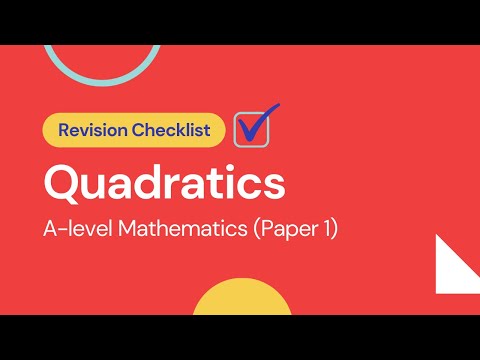 P1 Quadratics | Quick Revision of all Key Concepts | AS/A-level Math 9709 | Add Math (IGCSE/O-level)