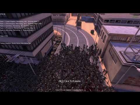 Ultimate Epic Battle Simulator - 750 Xenomorphs vs 100 Jedi & 500 US Marines, in a zombie apocalypse