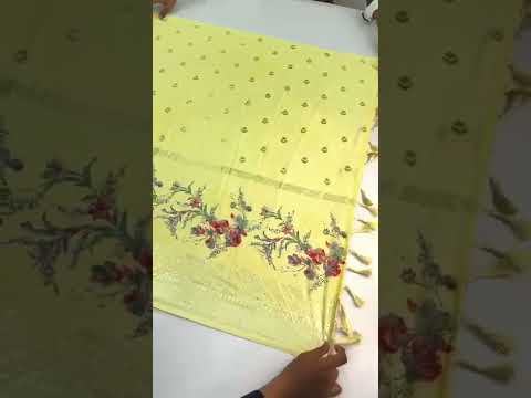 chiffon floral digital print with foil print #saree #sareelovers #sareefashion #indian wear