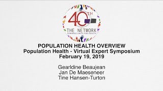 Population Health  - Virtual Expert Symposium | February 19, 2019 |