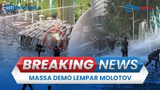 BREAKING NEWS: Demo Tolak UU TNI di Gedung Grahadi Surabaya Ricuh, Massa Lempar Bom Molotov
