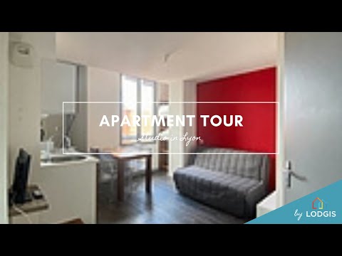 Apartment Tour // Furnished  19m2 in Lyon – Ref : 1L221432