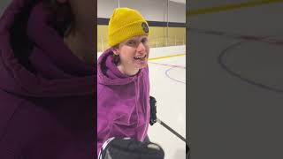 How to actually take a hockey slap shot! #hockey