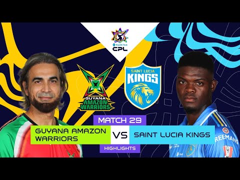 Highlights | Guyana Amazon Warriors vs Saint Lucia Kings | CPL 2025
