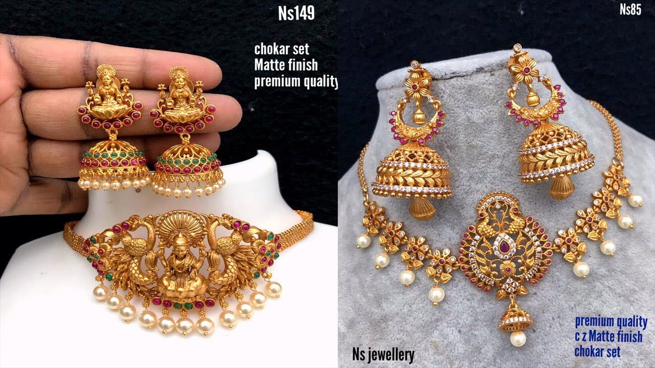 Watch video new arrival one gram gold choker necklace design collections for best price Now new arrival one gram gold choker necklace design collections for best price
