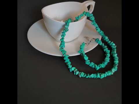 Миниатюра изображения товара Бусы Wolves Бирюза 1005