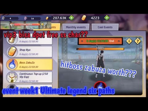 penjelasan event hit bos zabuza | ultimate legend six paths
