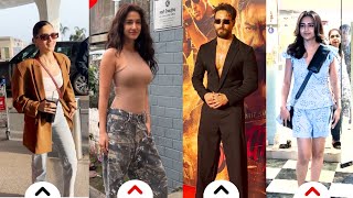 Ali Bhatt Apotted At Airport, Disha Patani And Her Ex Boyfriend Tiger Shroff Sptted At Singham Promo