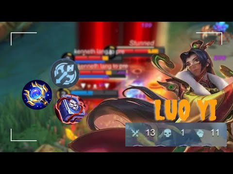 LUO YI INSANE BURST | BEST BUILD & EMBLEM 2023 | Role Gamer Ph